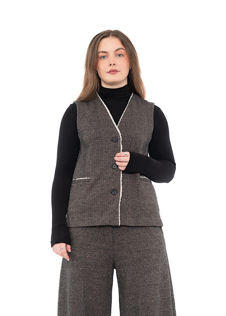 HERRINGBONE GENNY I WAISTCOAT