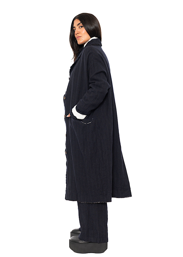 PINSTRIPE MARY COAT