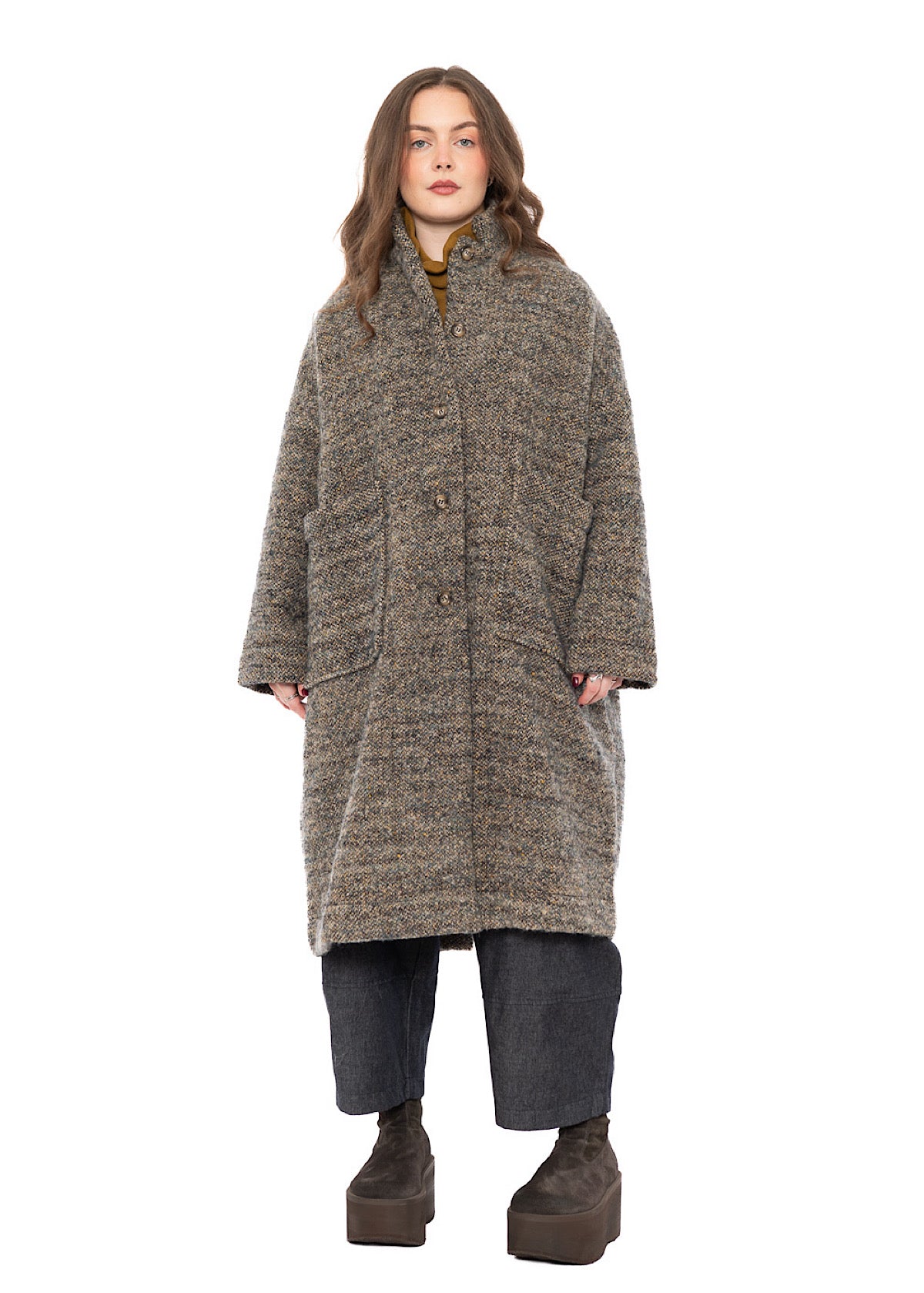 TEXTURED MÉLANGE HANNAH COAT