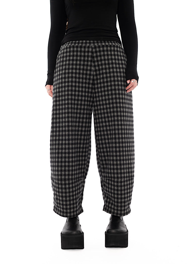 LARGE-CHECK RIMA JQ TROUSER