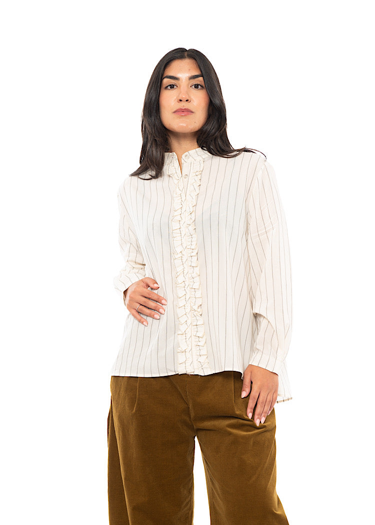 PINSTRIPE AMELIA L SHIRT