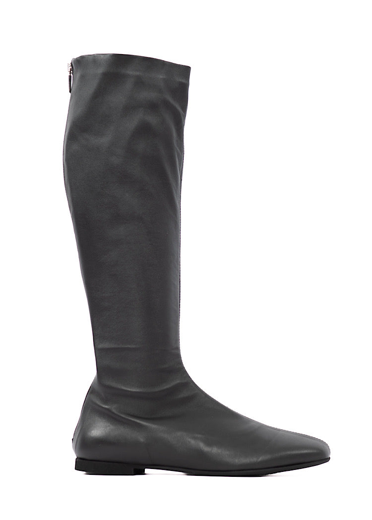 TALL STRETCH LEATHER BOOT