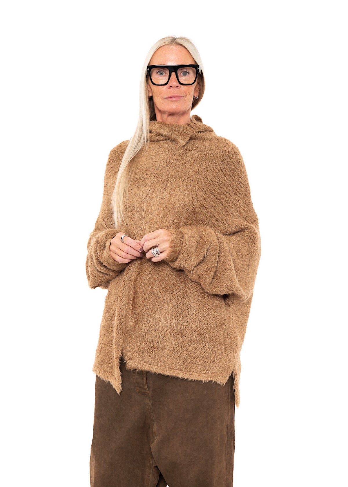 RELAXED SILK KNIT PULLOVER