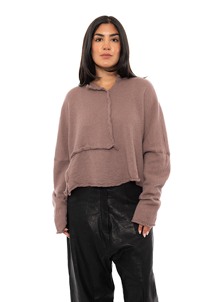 BOILED WOOL KNITTED PULLOVER