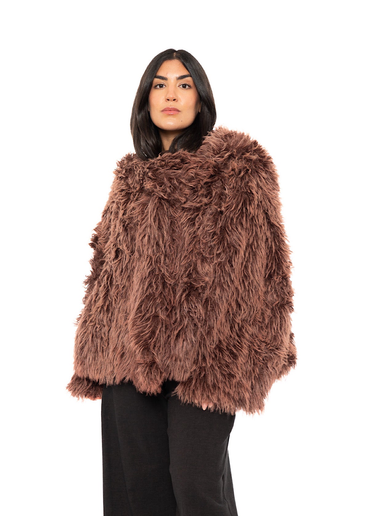 OVERSIZED FAUX FUR JACKET