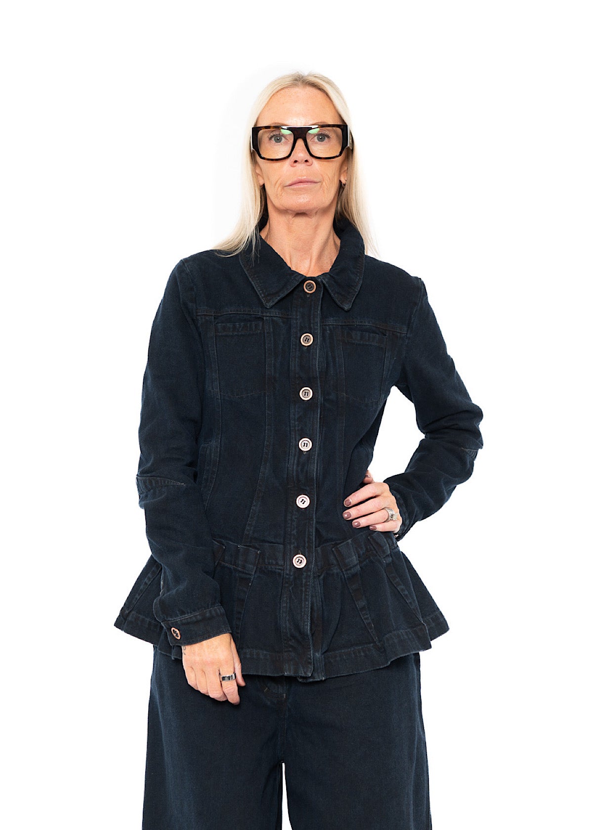 GARMENT-DYED DENIM JACKET