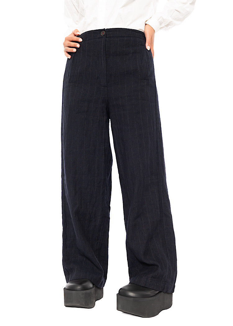 PINSTRIPE PAULETTE TROUSER
