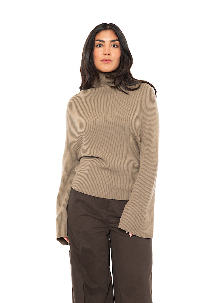 MERINO WOOL KNITTED PULLOVER