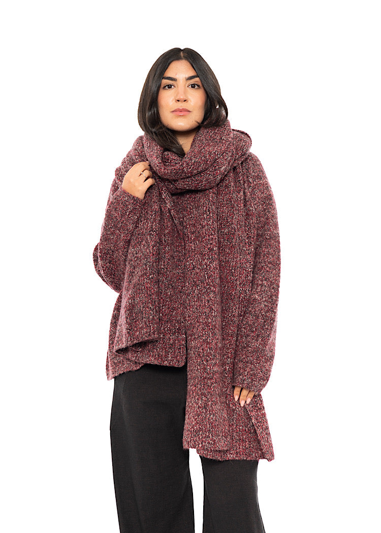 MÉLANGE KNITTED SCARF