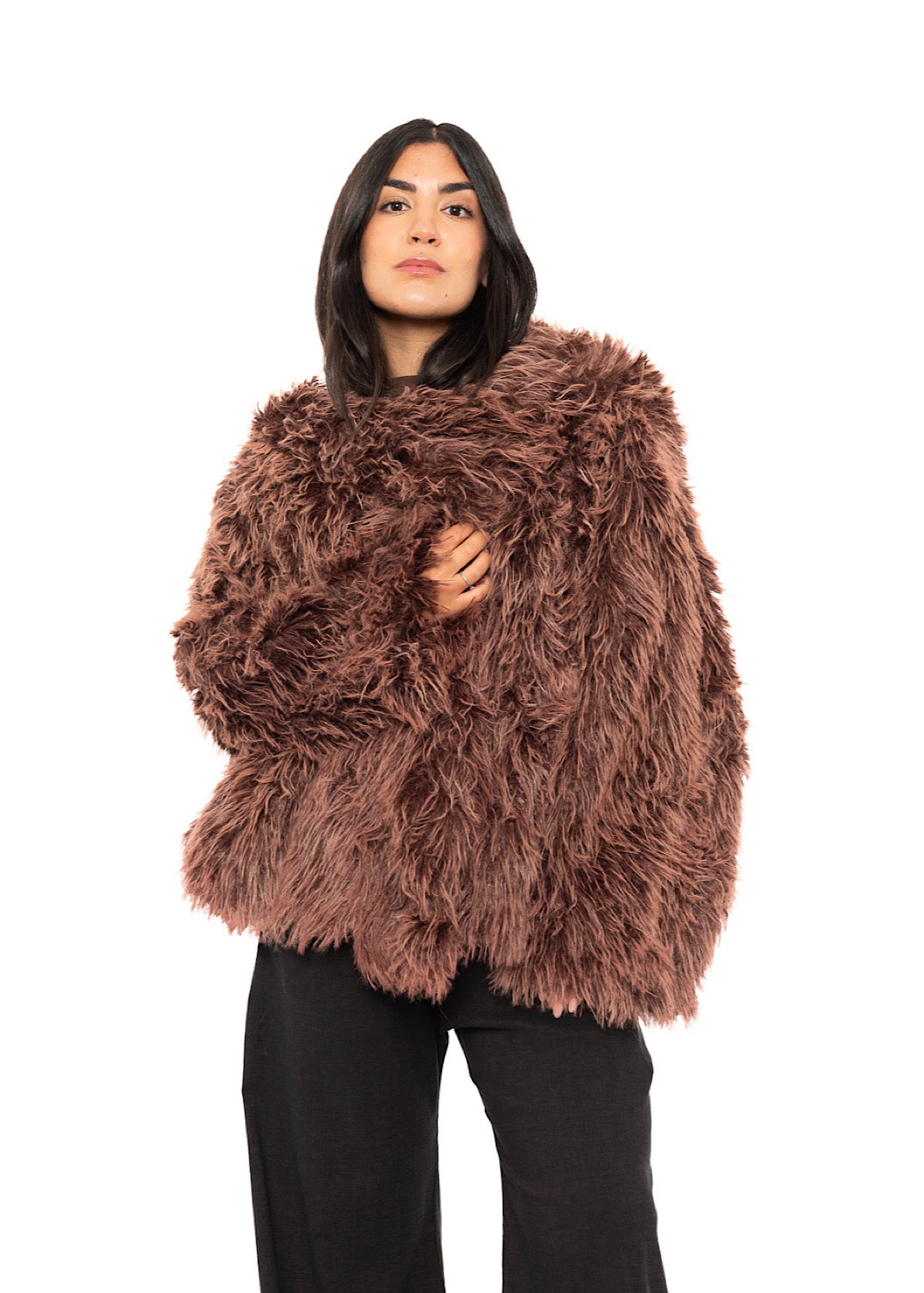 OVERSIZED FAUX FUR JACKET