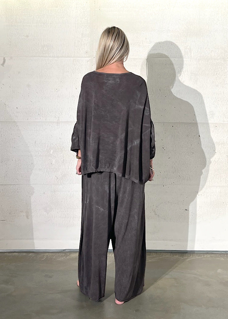 PRE-ORDER RUNDHOLZ DIP PULLOVER *SEAWEED FOG* (Shown in AMBER FOG)