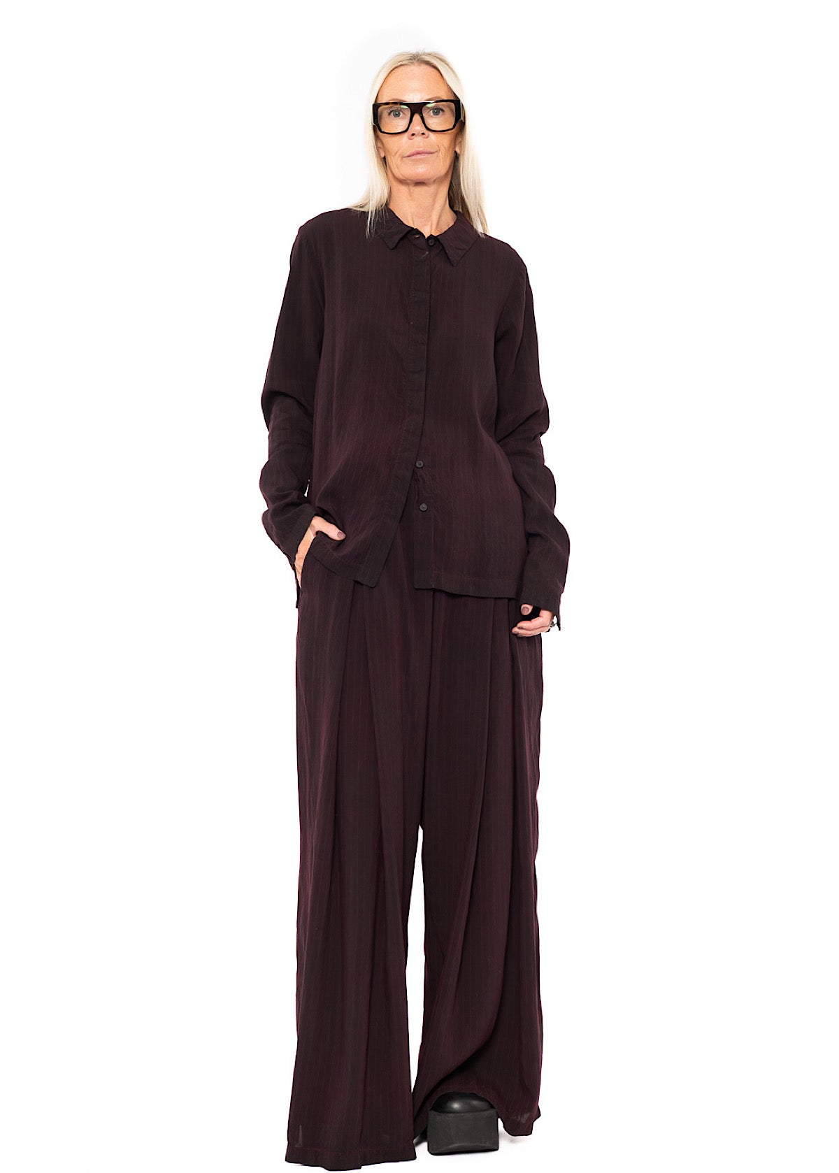 FLUID PINSTRIPE PALAZZO TROUSER