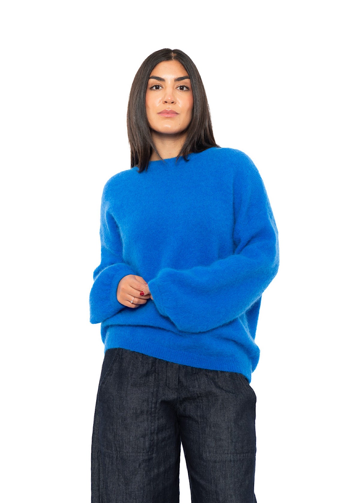 RELAXED ALPACA-MIX PULLOVER