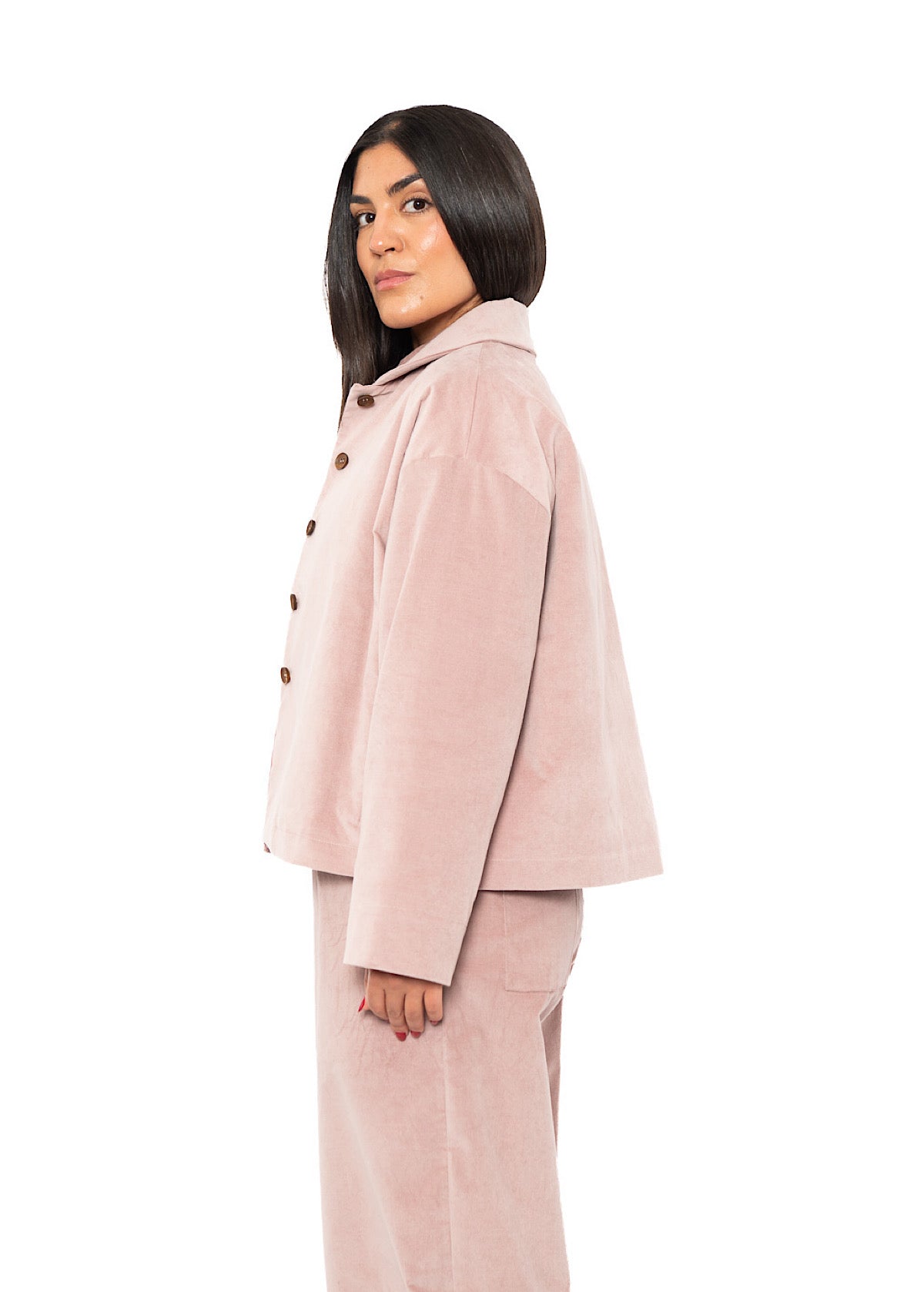 BOXY VELVET FLORA JACKET