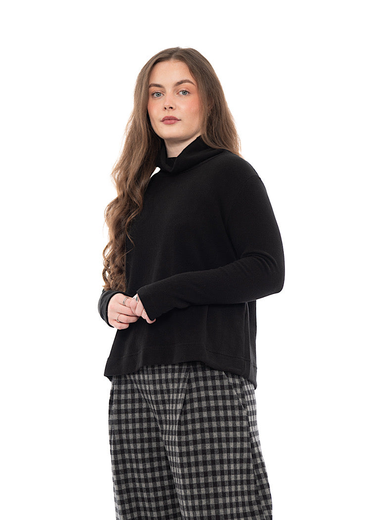 COTTON-FLEECE LYDIA PULLOVER