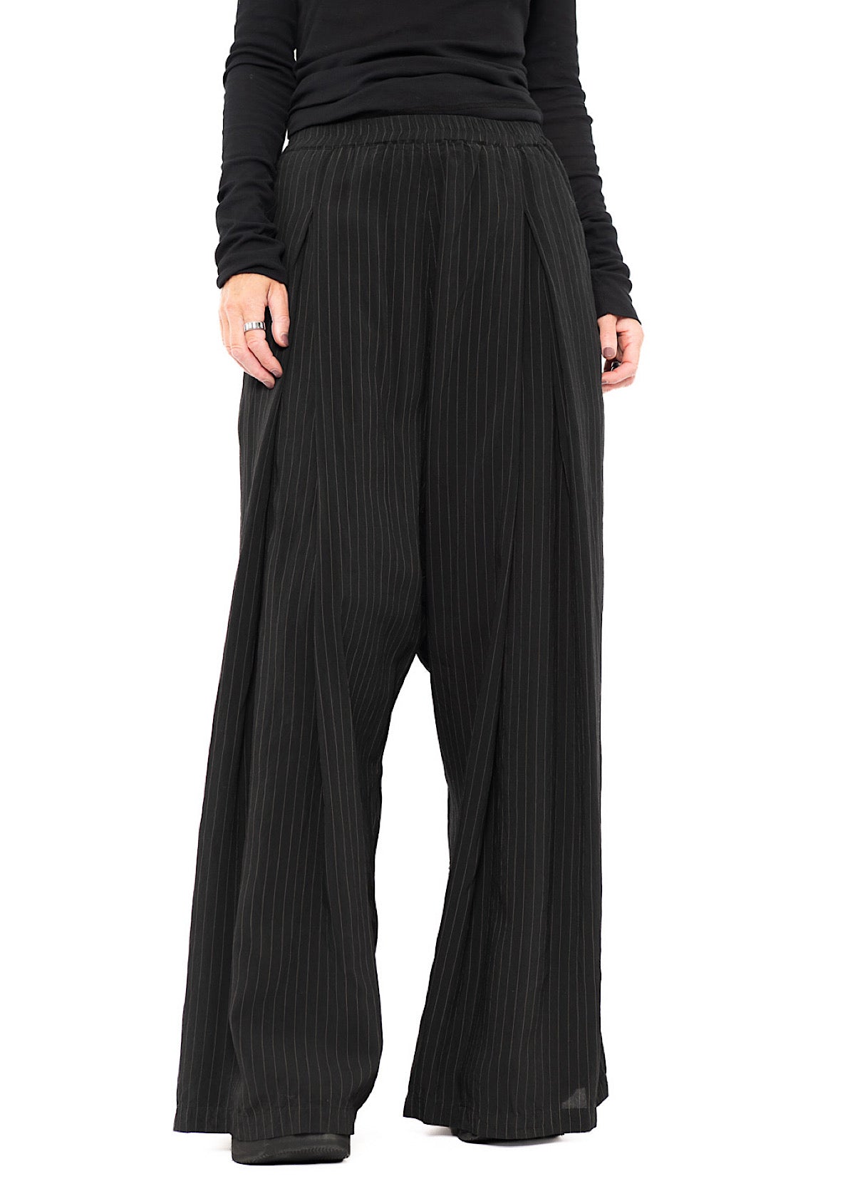 FLUID PINSTRIPE PALAZZO TROUSER