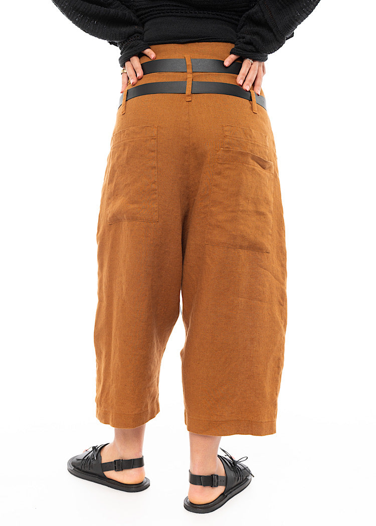 PAL OFFNER CROPPED BELTED TROUSER