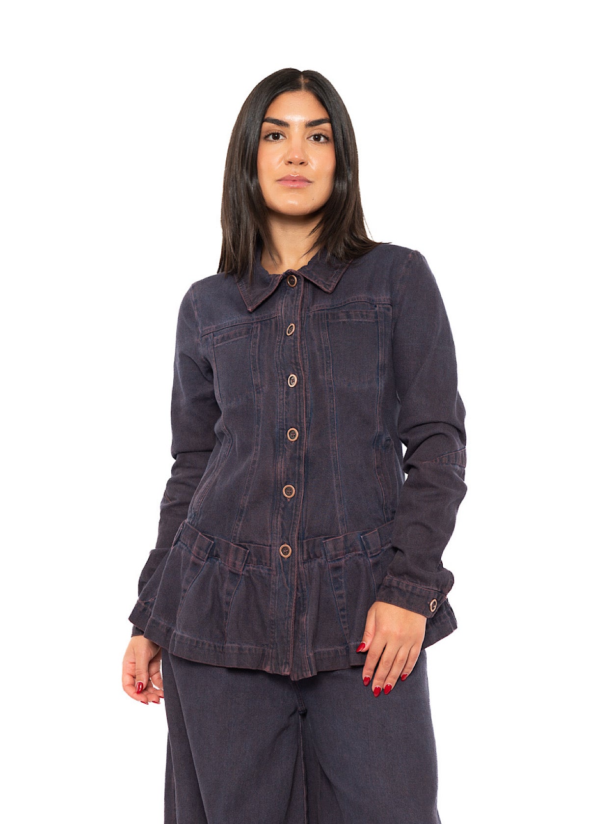 GARMENT-DYED DENIM JACKET