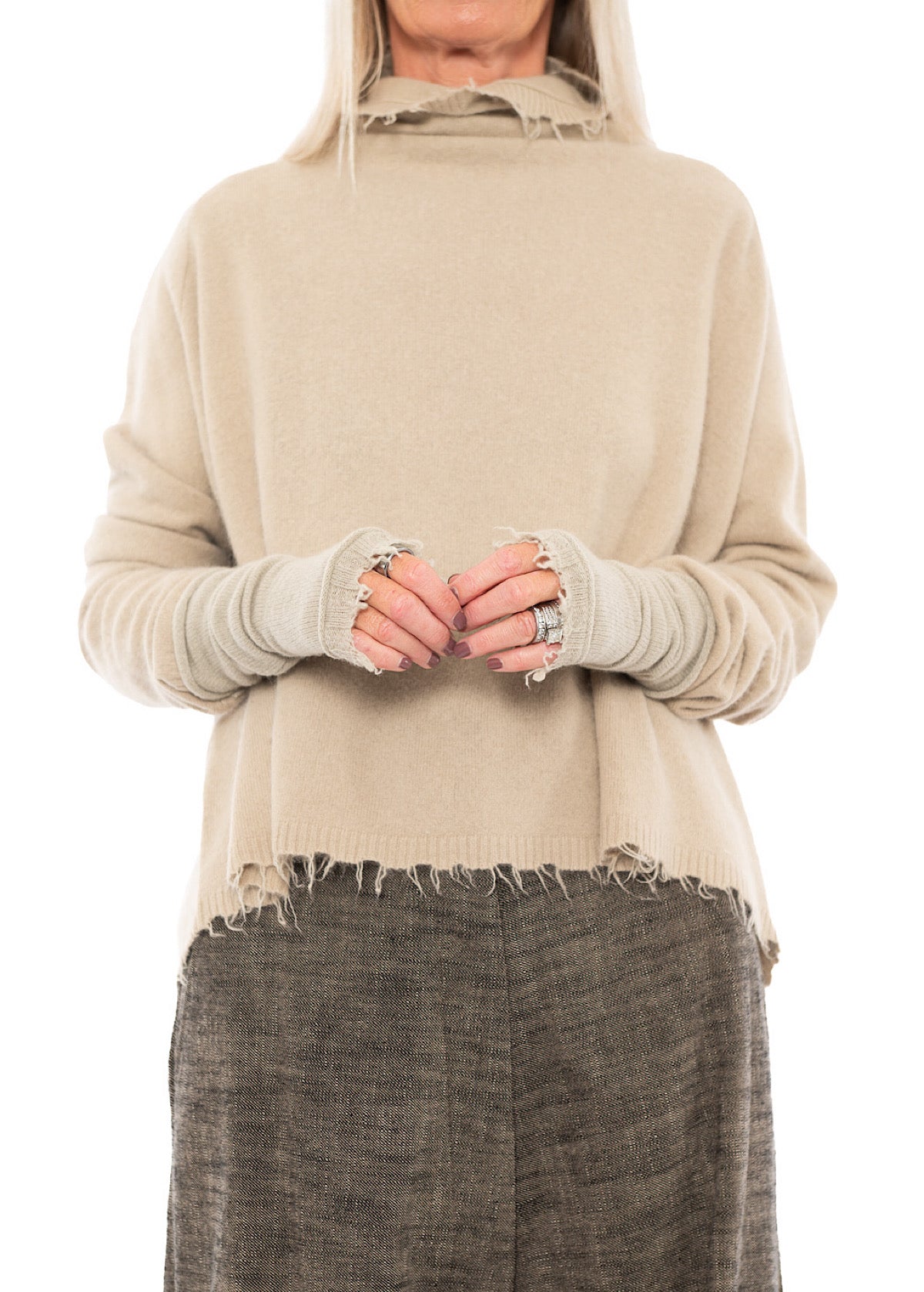 SIGNATURE CASHMERE FINGERLESS CUFF