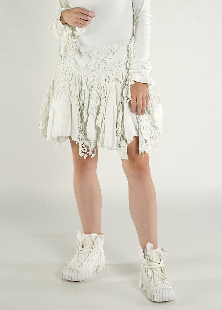 PRE-ORDER RUNDHOLZ DIP SKIRT *BLACK GLOSS | 2090321* (Shown in SEAFOAM FOG | 2090301)