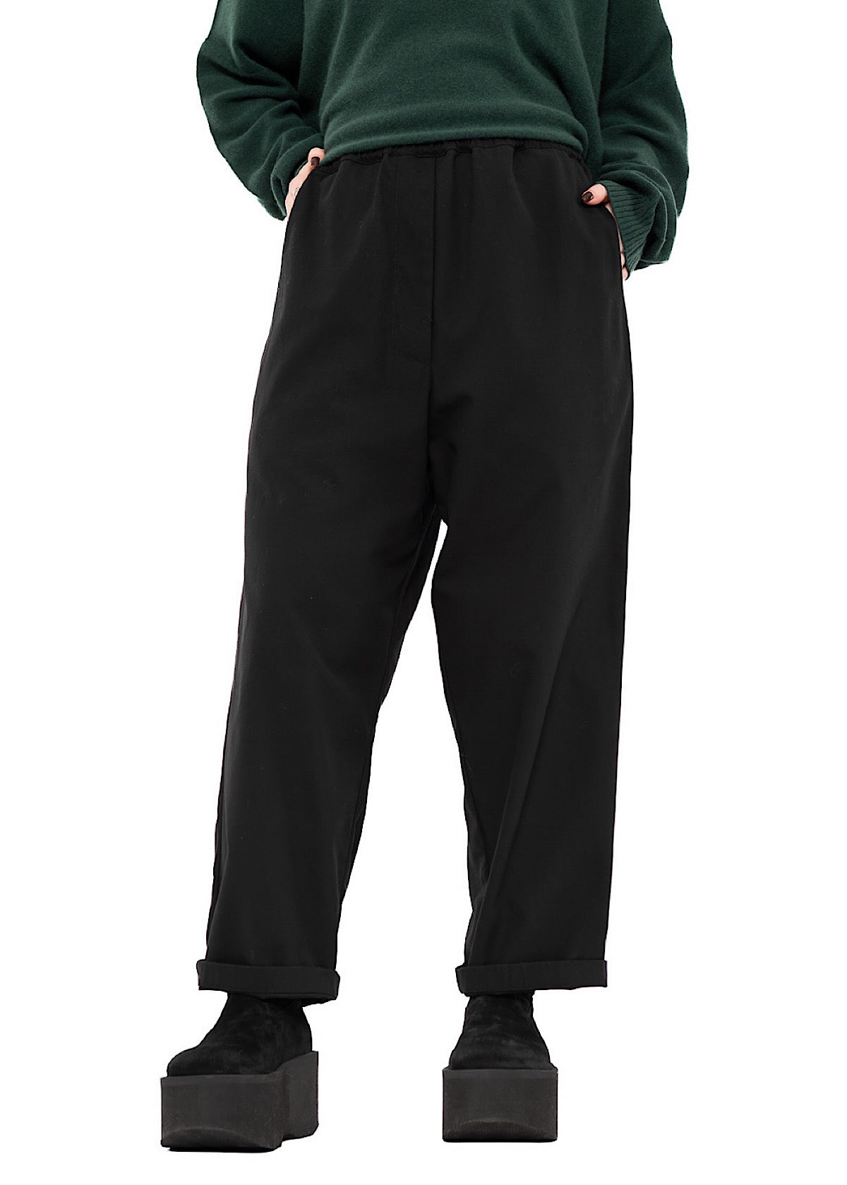 TAPERED COTTON TROUSER
