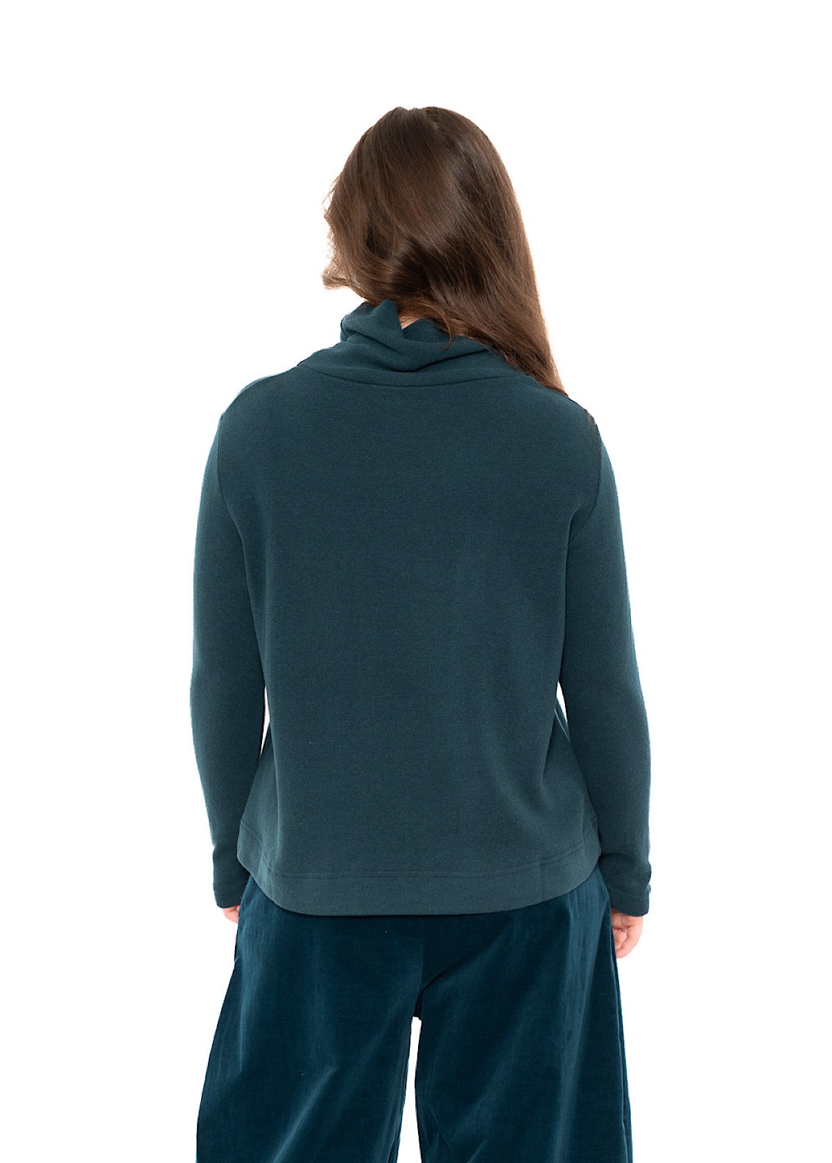 COTTON-FLEECE LYDIA PULLOVER
