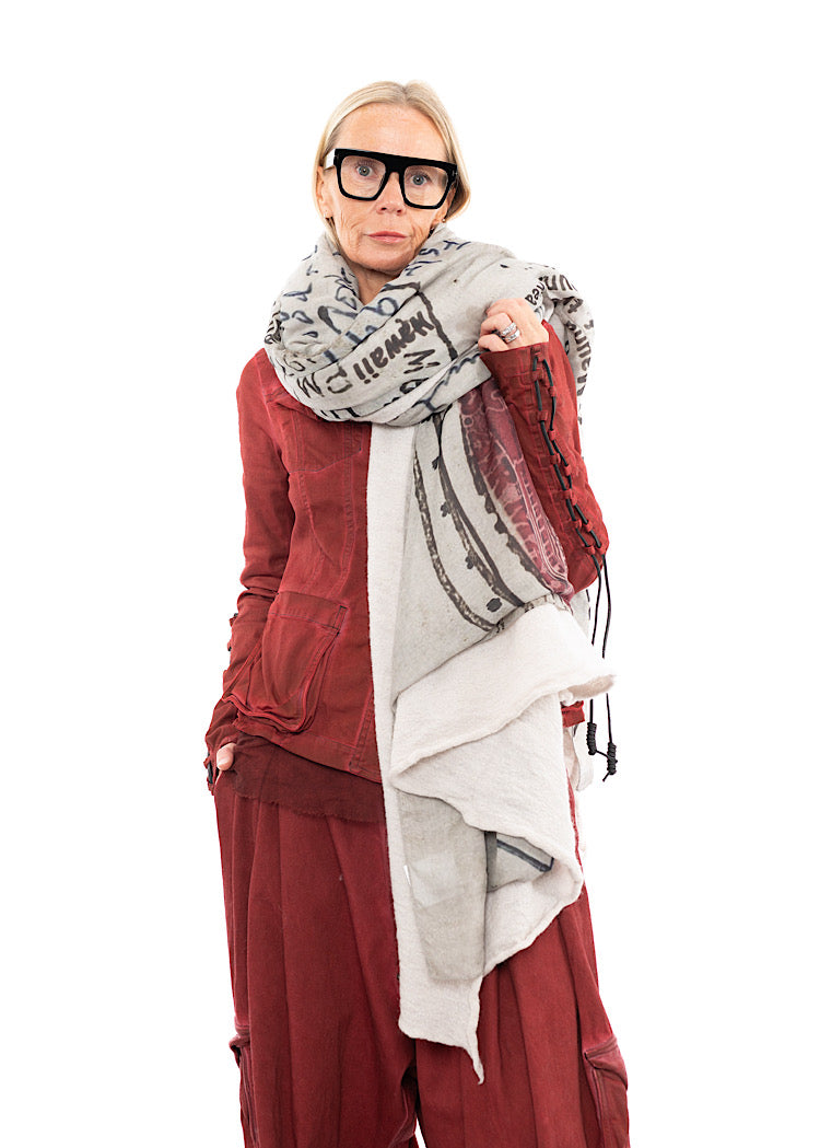 RUNDHOLZ DIP KNITTED SCARF