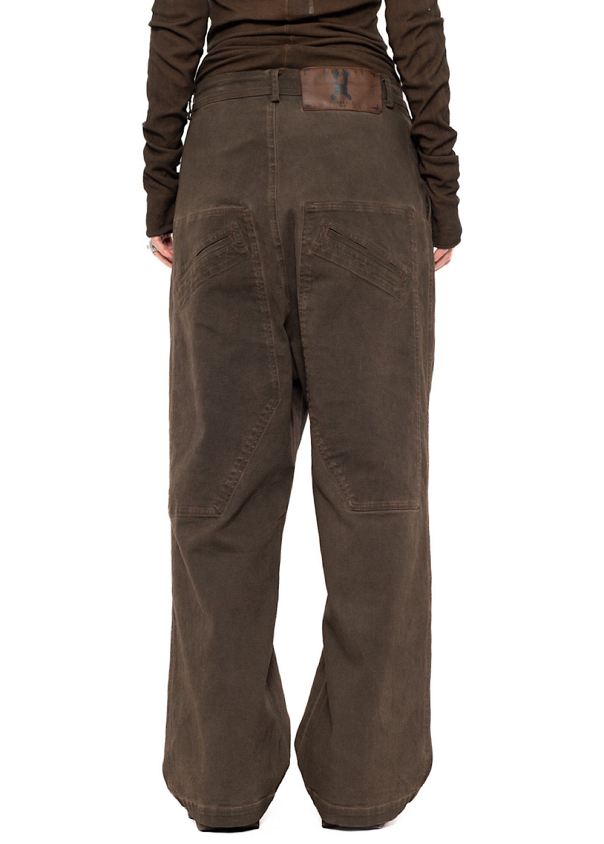 SIGNATURE DROP CROTCH DENIM JEANS