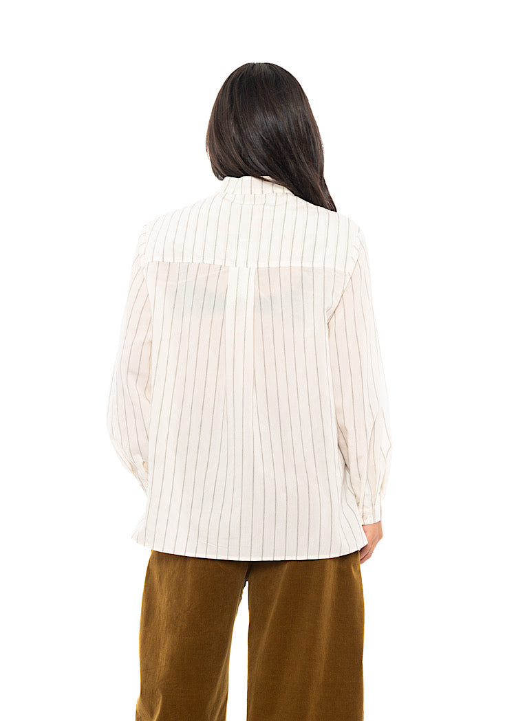 PINSTRIPE AMELIA L SHIRT