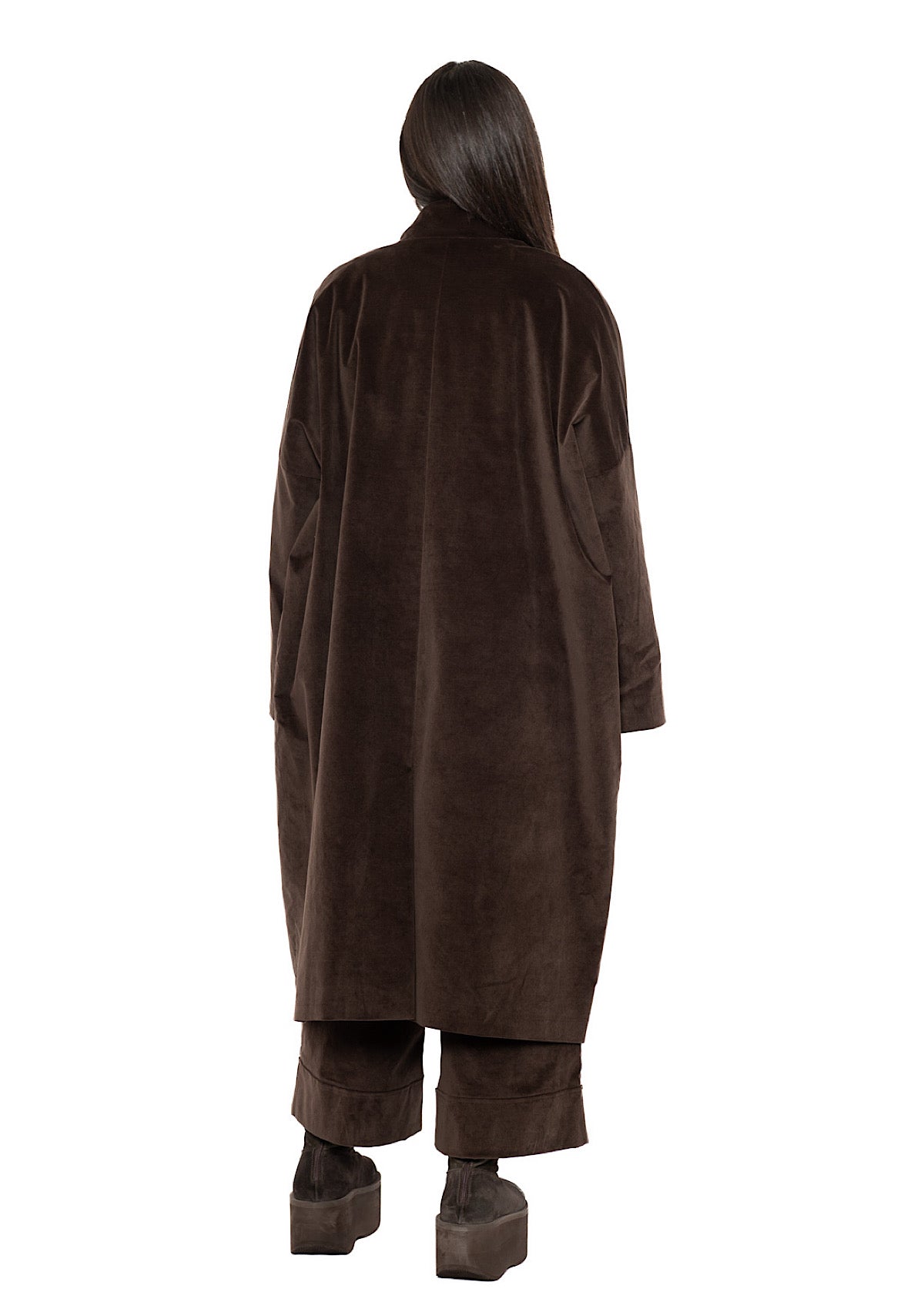OVERSIZED VELVET ISA COAT