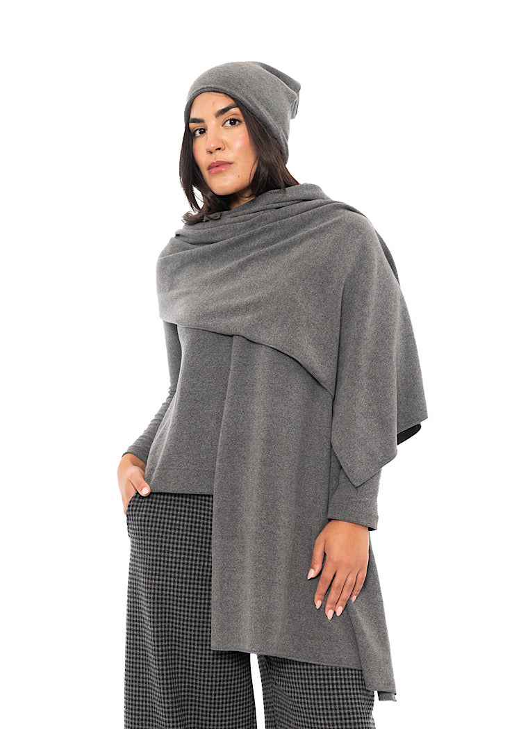 COTTON-FLEECE KAKI HAT