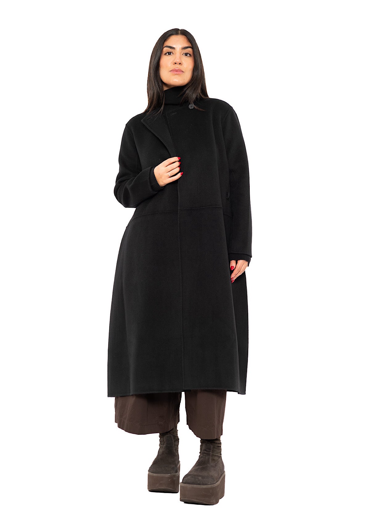 BELTED CASHMERE COAT