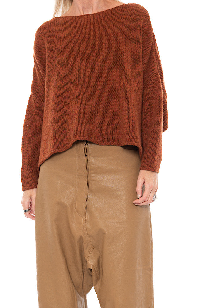 RELAXED SWING KNIT PULLOVER