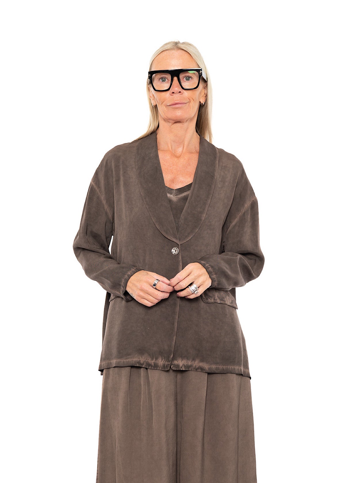 RELAXED VISCOSE-MIX JACKET