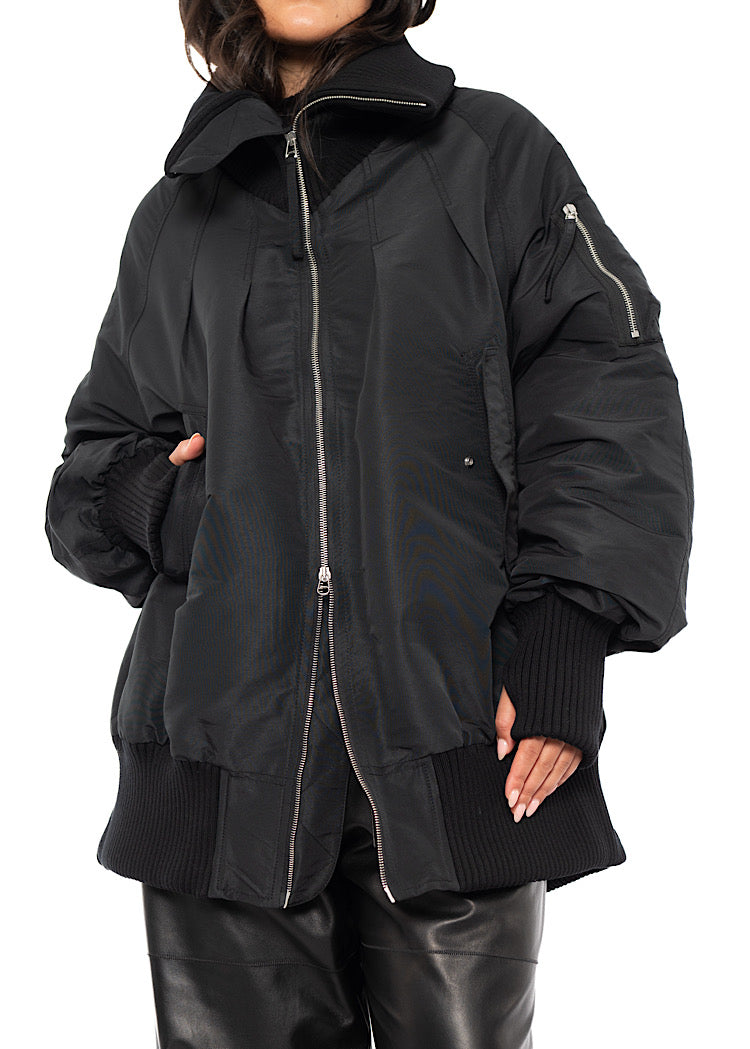 OVERSIZED PADDED BOMBER JACKET