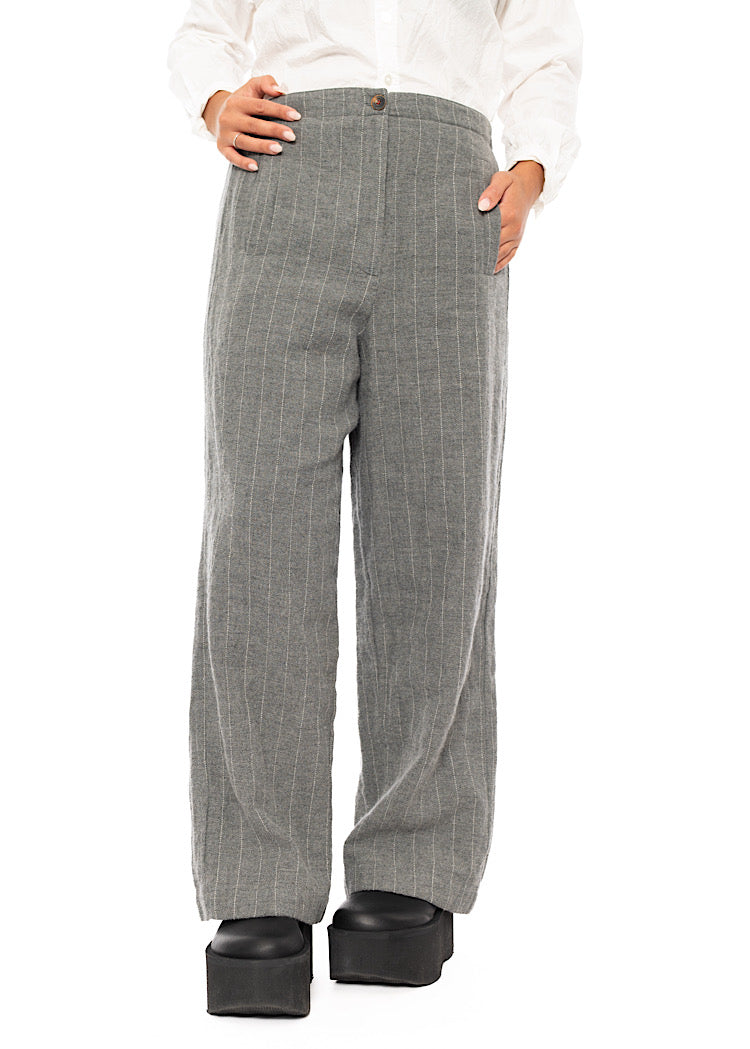 PINSTRIPE PAULETTE TROUSER