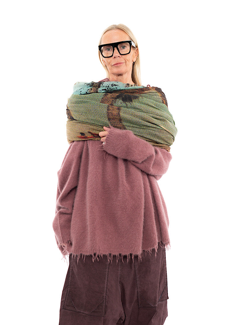 RUNDHOLZ DIP KNITTED SCARF