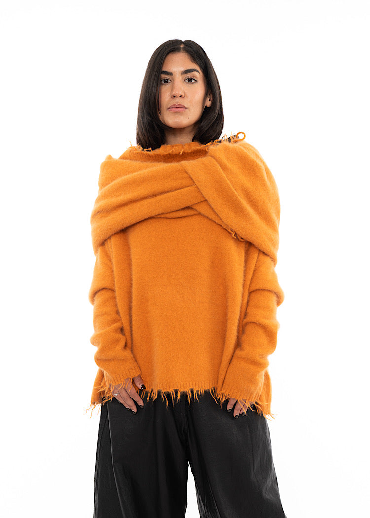 RUNDHOLZ DIP KNITTED SCARF