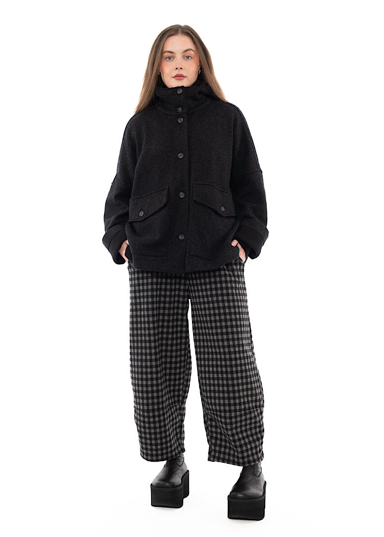 OVERSIZED HOODED WELL JACKET