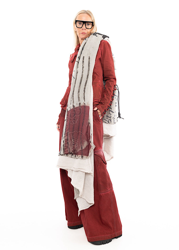 RUNDHOLZ DIP KNITTED SCARF