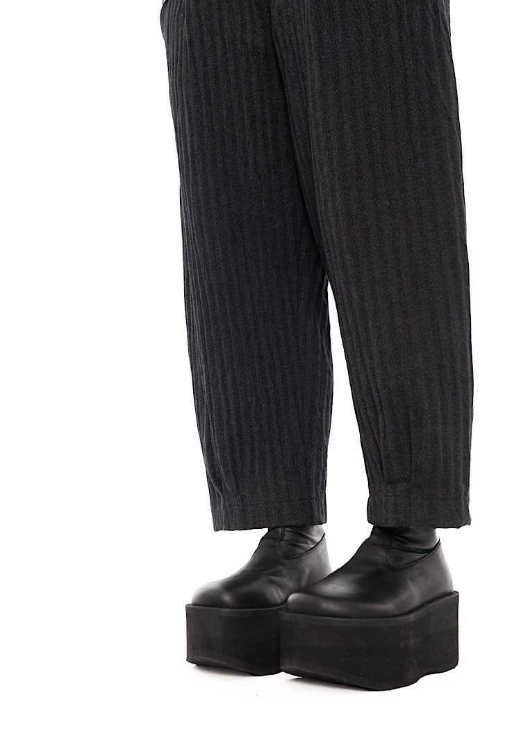 RIBBED BIANCO B TROUSER