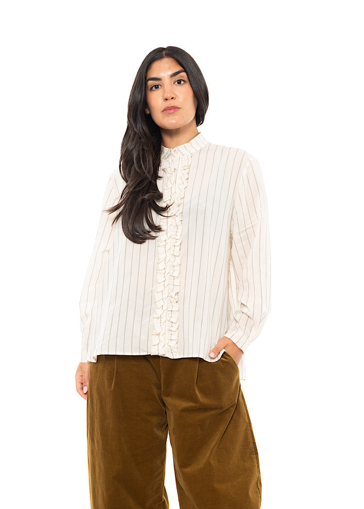 PINSTRIPE AMELIA L SHIRT