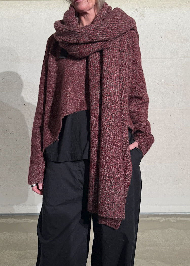 MÉLANGE KNITTED SCARF