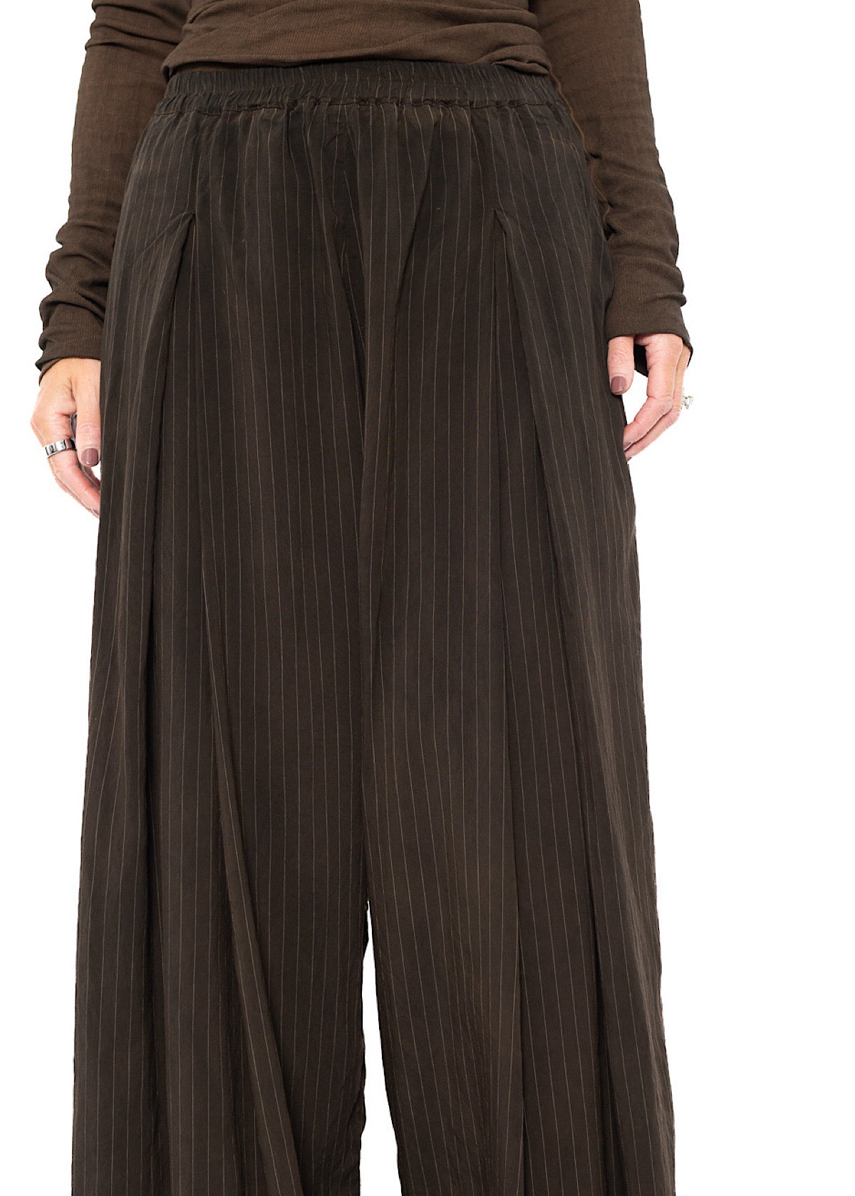 FLUID PINSTRIPE PALAZZO TROUSER