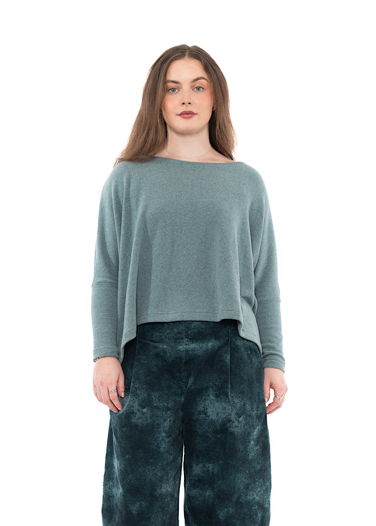 SIGNATURE COTTON-FLEECE KIRA PULLOVER