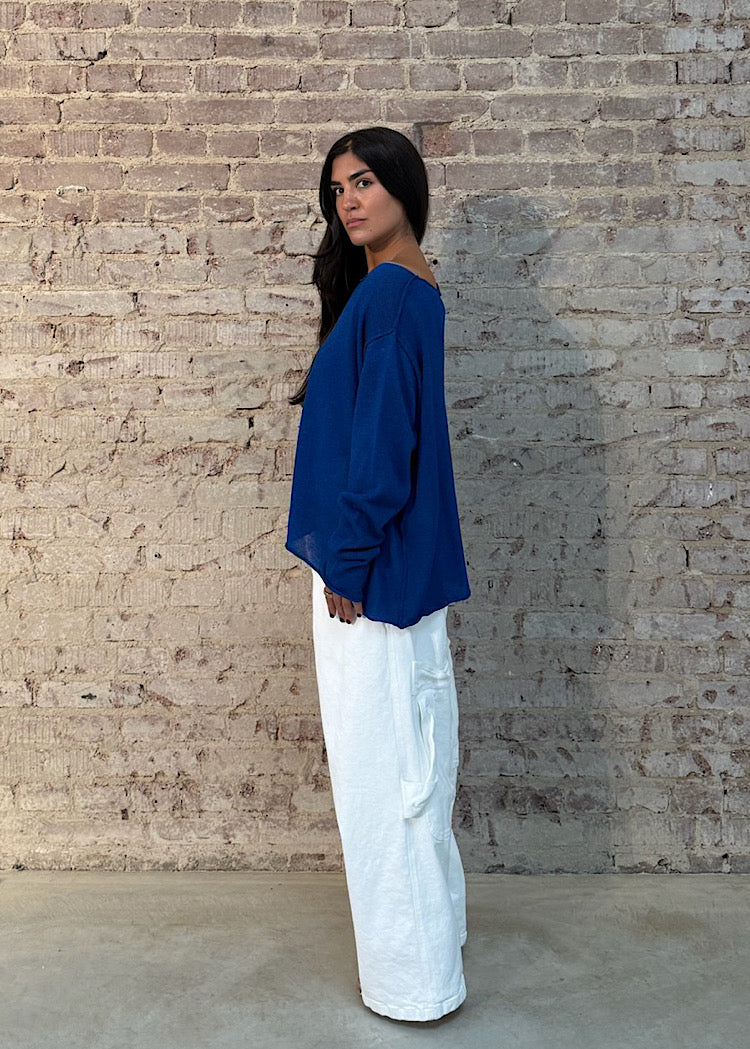 PRE-ORDER RUNDHOLZ MAINLINE PULLOVER *MARSHMALLOW* (Shown in ELECTRIC CLOUD)