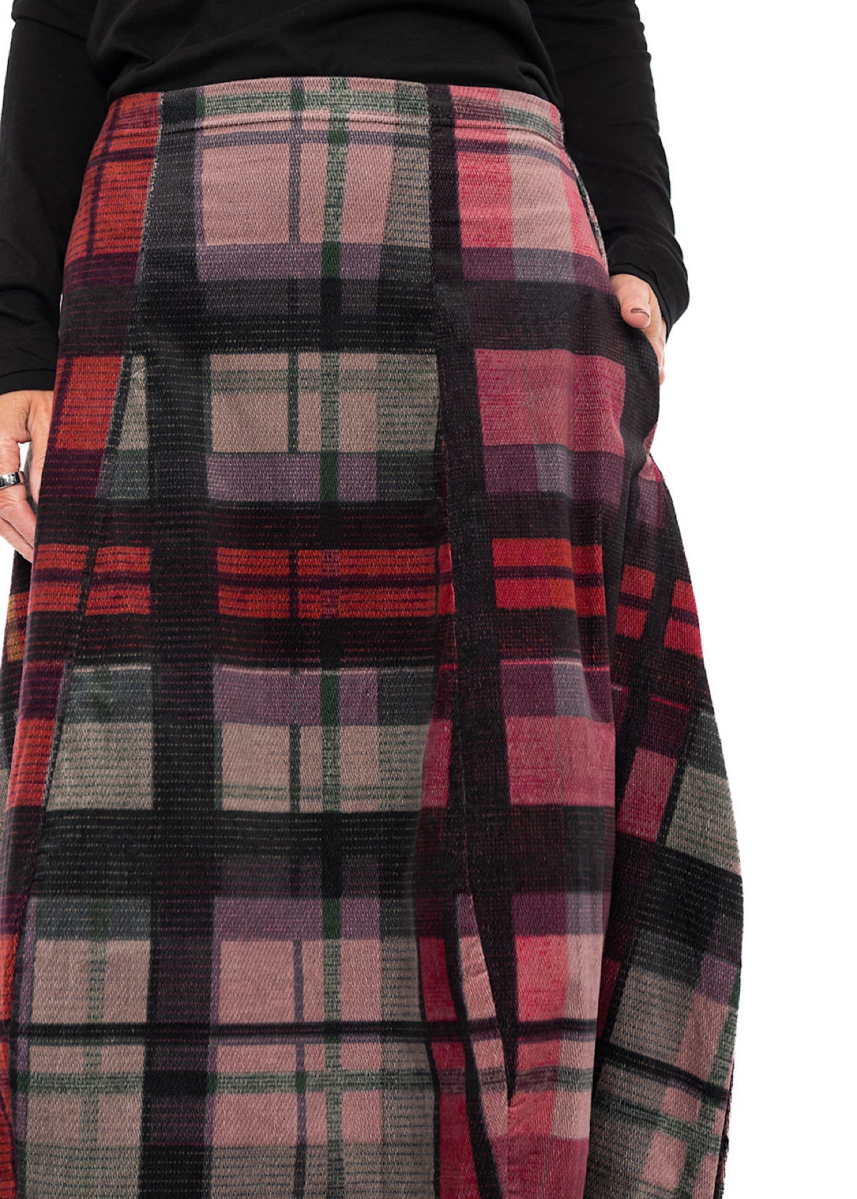 HERITAGE CHECK BALLOON SKIRT