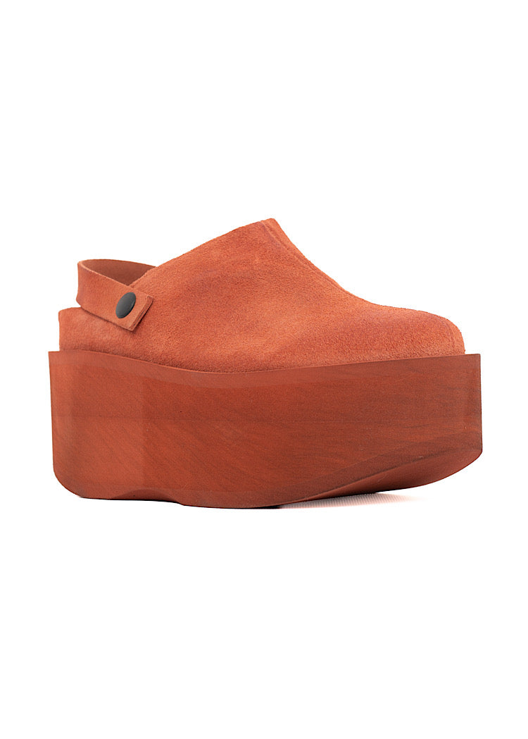 SUEDE PLATFORM CLOG