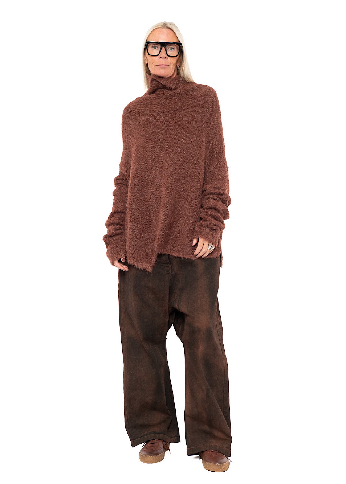 RELAXED SILK KNIT PULLOVER