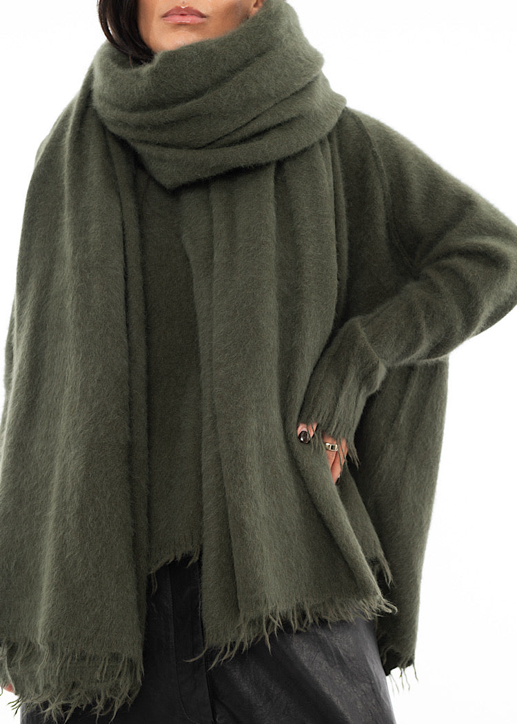 RUNDHOLZ DIP KNITTED SCARF